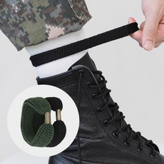 올풋케어 신형 군대 군화 군인 고무링 바지 밑단 일체형 통고무링, 2세트, 블랙