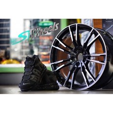 FK鋁圈 19吋 5/112 TR41 黑底車刀面 鋁合金輪圈, 1個