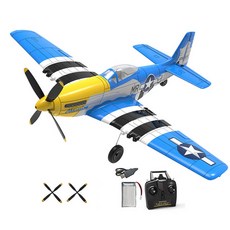 P51 머스탱 400MM RC 비행기 2.4G 4CH 6 축 RTF 원 키 곡예 비행 RC 항공기 Xpilot 안정화 워버드 비행기, 01 CHINA, 01 1 Battery