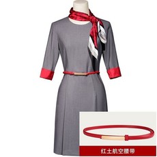 空姐制服風格腰帶 女士連衣裙裝飾寬腰封