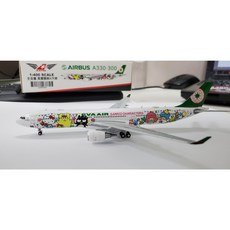 ALB 金屬 1:400 長榮航空 EVA AIR A330-300 B-16333 派對彩繪機 合金飛機模型, 1個
