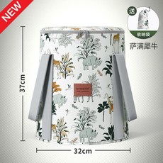 恒温泡脚桶 可折叠 高深桶 加高过小腿 便携式 儿童泡脚袋 持久保温, 1個, 萨满犀牛【升级新花色】