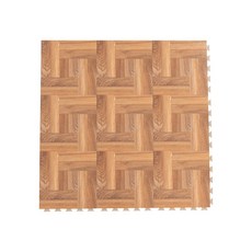 防焰地板貼 台灣製 木紋巧拼耐磨防水地墊 Q040, 1個, 拼接蘇木