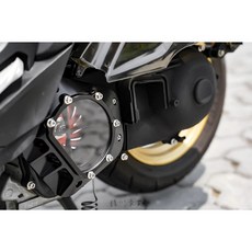 六代進氣蓋 傳動蓋 CNC日規進氣導蓋 陽極品 結晶烤漆 勁戰六代 水冷BWS FORCE2.0透明前蓋, 1個, CNC進氣導蓋 (黑色)