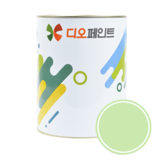 디오페인트 광택스 가구 방문 몰딩 수성 반광 페인트, 1개, 1L, 비비드11(라임그린)