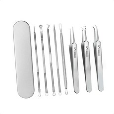 피지핀셋 피지쏙쏙 스테인레스 8종 압출기 블랙헤드 핀셋 제거기 뽑기 케어