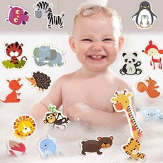 浴室洗澡玩具組 海洋動物/森林動物 浴缸漂浮玩具 兒童益智玩具 生日禮物, 定製請聯繫旺旺, 1個