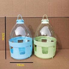 닭 급수기 대형 물그릇 병아리 조류용 열선 동파방지, 1개, 4l 투명 1+1