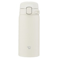ZOJIRUSHI 象印 不鏽鋼馬克保溫瓶 SU-BA36-WM, 1個, 360ml, 繭白色