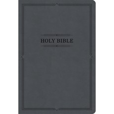 (영문도서) KJV Large Print Thinline Bible Value Edition Charcoal Leathertouch Imitation Leather, Holman Bibles, English, 9798384517931