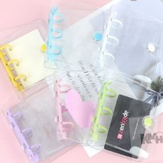 미니 링바인더 케이스 다이어리케이스 미니다이어리 단어장, 상세정보참조, 1개, 퍼플