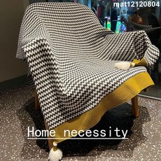 【樂·町】北歐風辦公室午睡空調毯針織毯躺椅蓋腿毛毯春秋披肩小毯子沙發毯