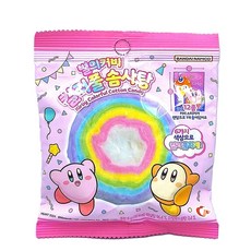 별의커비 컬러풀 솜사탕 (커비 랜덤 스티커 포함), 1개, 8g