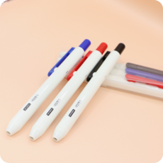 노크식 네임펜 (3색 세트), 파랑