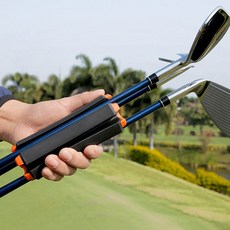 초경량 골프채 골프클럽 캐리어 골프채걸이 골프채정리 하프백, 1개, 오렌지+블랙