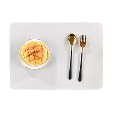 를위한 6PCS 실리콘 플레이스 매트 식탁 테이블 EAHER SAFE 방수 내열성 미끄럼 방지, 1pcs 40x30cm, silicone c am