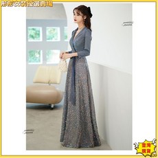 桃園出貨發票婚禮宴會禮服 喜婆婆 娘伴娘敬酒服會禮服 表演主持人晚禮服2023高級輕奢氣質名媛正裝an