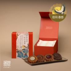 생과방 수제약과 선물세트 4개입(가) 한과 전통과자 기본포장 쇼핑백 포함, 160g, 1세트