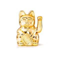 德國DONKEY Lucky Cats 幸運繽紛自動招手招財貓 原廠正貨 招財 招福 家居擺飾, 金色