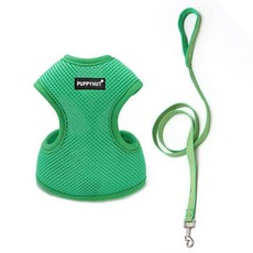 강아지 고양이 산책 가슴줄 조끼 하네스 SET 그린Lkhe7+5gFQ