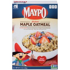 메이포 오트밀 즉석 메이플 396.9g (6개 팩) Maypo Oatmeal Inst Maple 14 OZ (Pack of 6), 1개, 396g