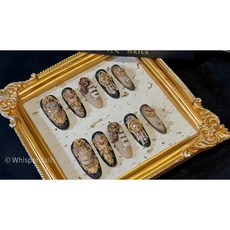 Whisper Nails 穿戴甲 美甲片 指甲片 純手工 暮色世紀, 1個, XS