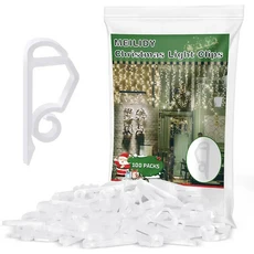 호환 20/100Pcs 크리스마스 빛 와이어 클립 야외 거터 후크 나무 고정 Led 케이블 문자열 로프 홀더 클램프, 04 40pcs, 02 White