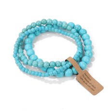 手工天然石串珠彈力手鍊 多種天然石可選
