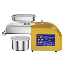 宅造印象 榨油機 不鏽鋼冷熱榨油機 1100W大功率 家用商用兩用自動出油機, 第六代-香檳金色-冷熟榨油機, 香檳金色, 第六代-香檳金色-冷熟榨油機