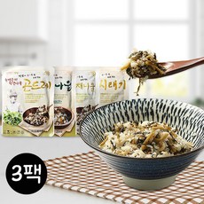 윤영근의 비벼먹는 착한나물3팩(곤드레/유채나물/시래기/취나물), 착한나물 유채나물 3팩, 240g, 3개