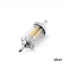 알루미늄 합금 구리 코어 오일 필터 더트 피트 바이크 가솔린 개조 유니버셜, Silver