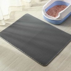 고양이 화장실 발판 고양이모래패드, 고양이 모래빠짐 화장실매트(대형60X95)그레이