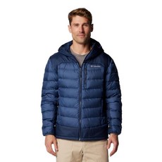 Columbia 남성용 Autumn Park II 다운 후드 재킷 다크 마운틴/컬리지엇 네이비 6X 빅