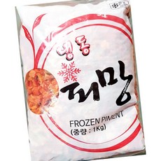 냉동 피망 홍피망 슬라이스 1000g 자른 세척 채 빨간, 1개
