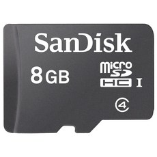 샌디스크 마이크로SD 메모리카드 SDSDQM-008G, 8GB, 1개