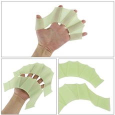 수영 실리콘 손가락 물갈퀴 2P 수영장훈련용품, 화이트S