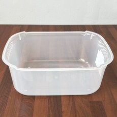 국산 클린 직사각 싱크대야 (물빠짐 씽크대야 투명 설거지통), 1개