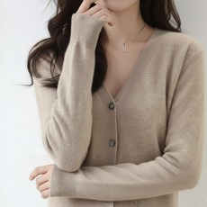 셀리나에스 부드러운 캐시라이크 여성 니트가디건