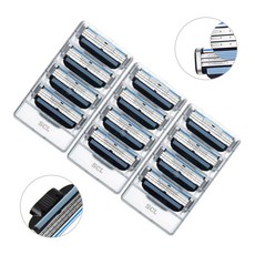 SCL 3중 면도날 교체형 남성용 가성비 윤활밴드 적용 질레트 마하3 터보 호환용 면도기날, 3개, 4개입