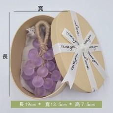喬哥 洗浴香氛系列 水晶透明葡萄香氛禮盒 仿真葡萄串香皂 精油手工皂, 【絲帶禮盒—310g】葡萄香, 1個