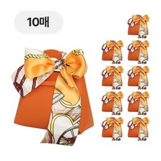 디어플레이스 미니 가죽 구디백 답례품 선물 간식 가방, 10개, 초미니_05.오렌지 10개, 초미니_05.오렌지