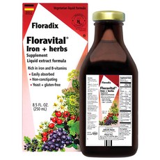 FLORA Floravital草本鐵維他命B配方飲, 250ml, 1瓶