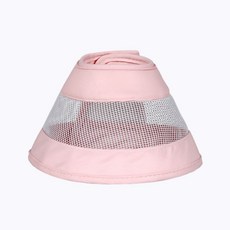 레오나 반려동물 중성화 메쉬 넥카라, 1개, 핑크