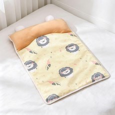 寵物冰墊 涼蓆墊 四季通用 貓窩狗窩涼墊 降溫防暑, 1個, S 40*30cm【倉鼠適用】,婭優小耳朵冰絲涼墊【獨角獸】