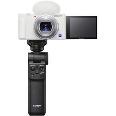 소니 VLOGCAM Vlog 용 카메라 디지털 ZV-1 바디 윈드 스크린 24-70mm F1.8-2.8 줌 렌즈 ZV-1 B, ホワイト_シューティンググリップキット | 単品, 단품 + 하얀 + 추가 없음