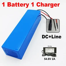 48V 배터리 10500mAh 18650 13S2P 팩 전기차 전기 바이크 오토바이 DIY BMS 포함, [01] DC Line-1 charger