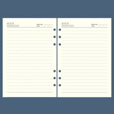 6공 바인더 속지 육공 A5 다이어리 리필 내지 100P, 타입:A5_줄지_100P