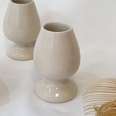 도자기 차선꽂이 크림색 차선걸이 국내산 말차도구, 1개