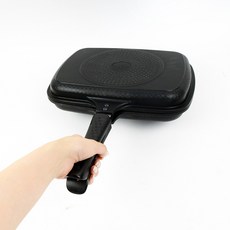 생선구이 인덕션 양면팬 잘달라붙지않는 티타늄코팅 양면후라이팬 대형, 1개