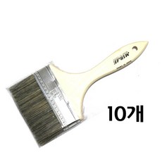 페인트붓 4인치 10개 막붓 평붓 페인트부러쉬, 평붓4인치(10개)